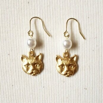 Cat earringsの画像