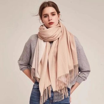 スヌード冬 ネックウォーマー スヌード マフラー ストール カシミヤ100% 両面色を厚くする  世界最高の