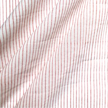 インド ブロックプリント生地 [50cm単位切売] サンガネリ ピンストライプ ピンク MT IF0342