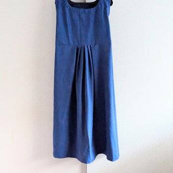 シーチングのワンピース