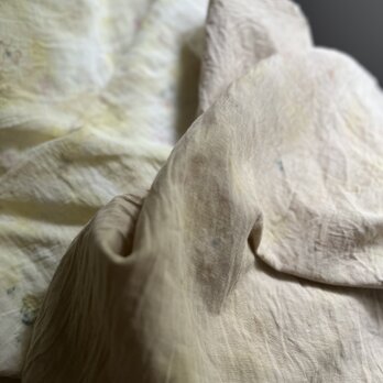 バンドルダイ染め生地/ベージュ