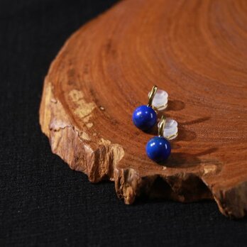 ラピスラズリのイヤリング（SV925/微調整可能）
