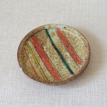 丸皿（色絵線紋b）