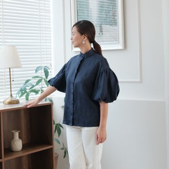 リネンブラウスの通販 | iichi 日々の暮らしを心地よくする