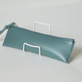 ブッテーロの鉛筆の入るペンケース（ターコイズブルー）