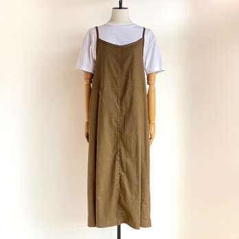 キャミソールワンピース【送料込み】着物リメイクリメイク　ブラウン