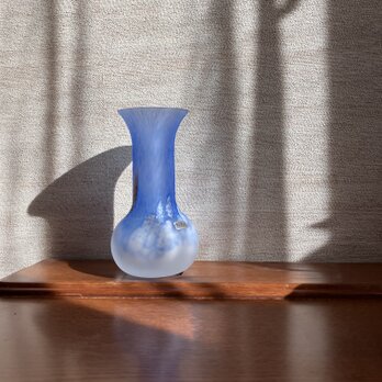 北欧＊BODA アクアブルーの花瓶/水色/ヴィンテージ花瓶