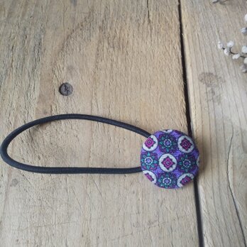 くるみボタンヘアゴム