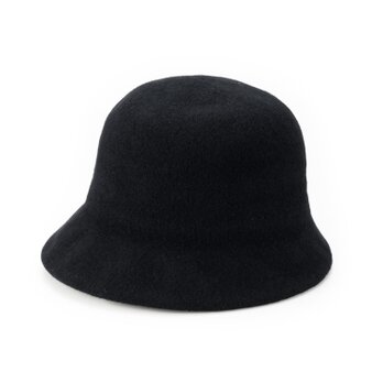 Berta2 ベルタ ウールクロッシェ YOKOI BERET ブラック [YO-BR024-BK]