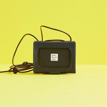 IDカードケース 〈ホック式〉 （ネイビー）【R-011-MBL】