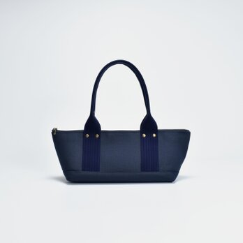 【受注製作】よこながファスナートート（ネイビー）