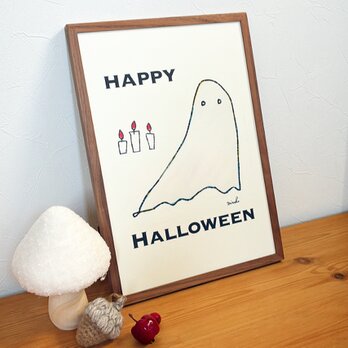 【ハロウィン】おばけのハロウィンポスター＊インテリア＊ポスター＊秋