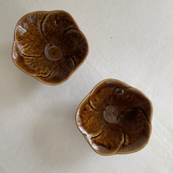 花型茶 三ツ足子付