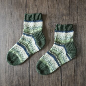 手編みの靴下