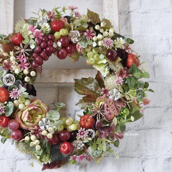 order kさま　葡萄の恵みに感謝をこめて りんごをそえて