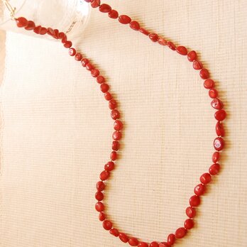 再販　赤いサンゴのネックレス
