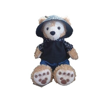 ダッフィー シェリーメイ コスチューム 単品 Ｓサイズ 耳開き パーカー Tシャツ (ブラック) (FELICE-Ｄ5)