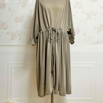 フリーサイズワンピース【無地グレージュ】