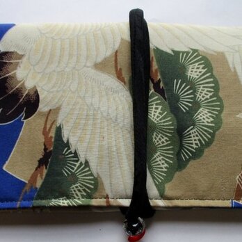 ８４２１　お宮参り着で作った和風財布・ポーチ　＃送料無料