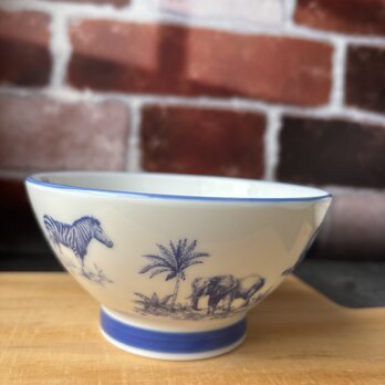 サファリ　アニマル　茶碗　飯碗