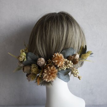 木の実のバックカチューシャ