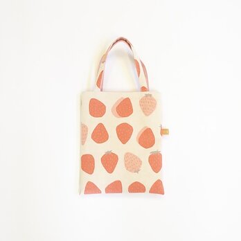 小さな手提げ　④　20×25cm　コットンリネンキャンバス