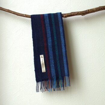 45R 藍ホームスパン手つなぎ糸ストール ホームスパン ストールの通販 | iichi 日々の暮らしを心地よく
