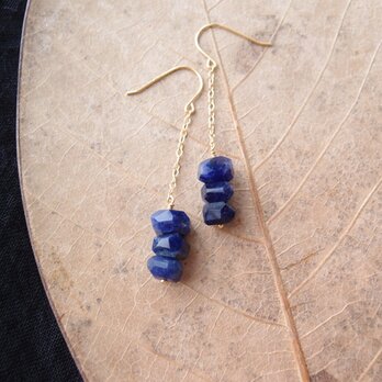 【K14gf】Sodalite Mini Earrings／ソーダライト ミニピアス