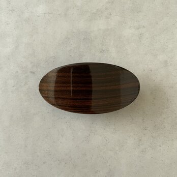 バレッタ 縞黒檀 ＳオーバルＡ