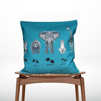 森のクッション Animai & footprints design -ヒノキの香り-