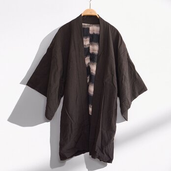 羽織 メンズ 着物 ジャケット｜昭和初期ジャパンヴィンテージ・和モード・ブラウンチェック柄