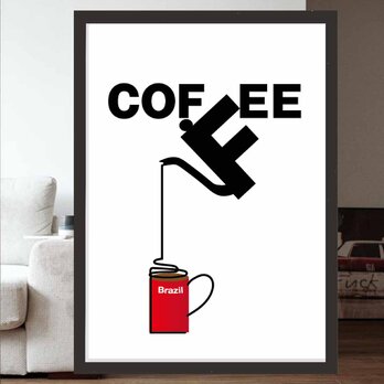 COFFEE 送料無料  イラスト A4〜A0 ポスター アートポスター アート/sei検索新着順 3723
