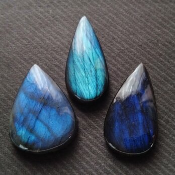 ラブラドライト 3個セット　ルース 30