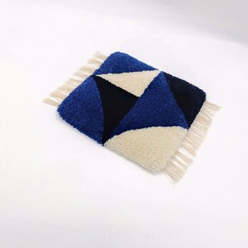【n様専用】ノッティングの椅子敷2枚セット　01青/Lサイズ、02紺/Lサイズ