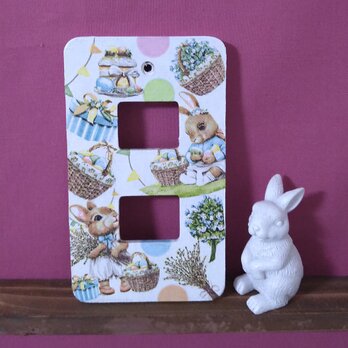 木製 スイッチカバー♪デコパージュ