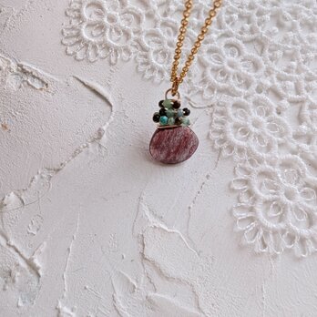 アンデシン＊オパール＊14kgfネックレス＊no.739