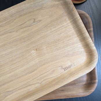 トレイ　木製　おぼん　すべりにくい　名入れ　文字いれ可