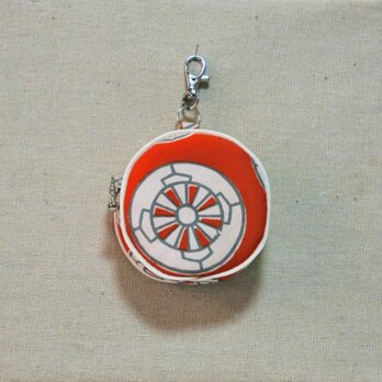 着物リメイク　ちっちゃなまあるいポーチ