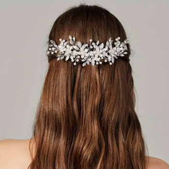 シルバー ヘアコーム｜結婚式 ブライダル ヘアアクセサリー