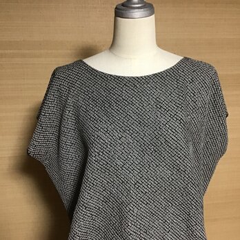 正絹鹿の子絞りダークブラウンのトップス