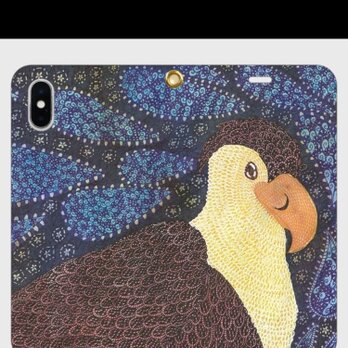 森を駆ける風の案内人｜カンムリカラカラ・トラガナスの帯なしiPhoneケース