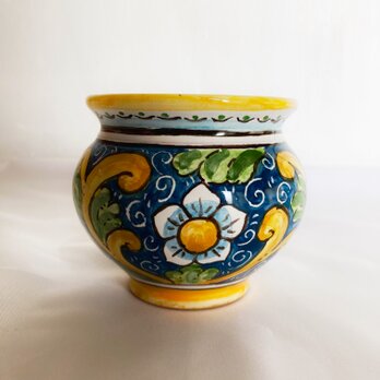 鉢カバー  8cm  Barocco CSP030 マヨリカ焼き イタリア陶器 フラワーベース 花器