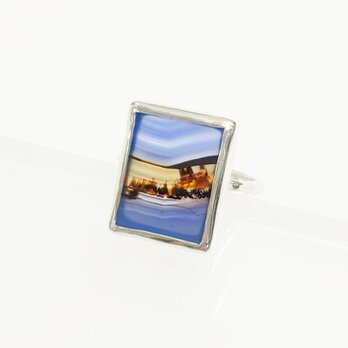 【FREEDOM】　SV925　アゲート　リング