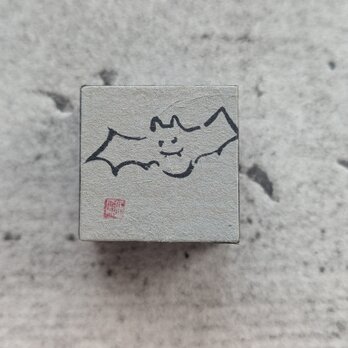 ハロウィン飾りに…書画・art work（コウモリ）一点物