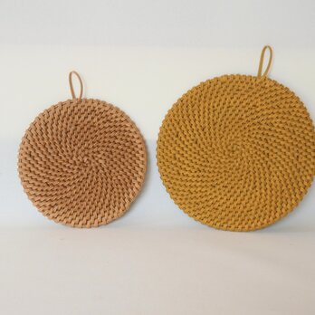 鍋敷き ポットマット フラワーベースマット / 大