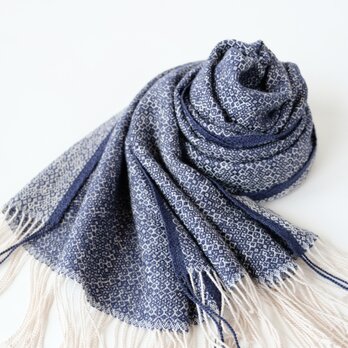 手織りカシミヤシルクストール【珠華＊05】