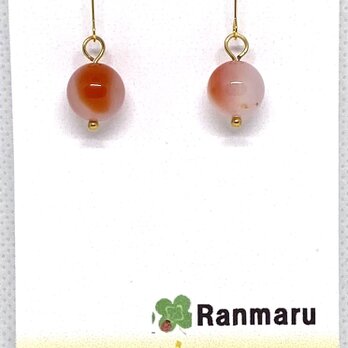 ソルトソースアゲート/パワーストーン/天然石/可愛い/すもも/アレルギー対応/サージカルステンレス✨