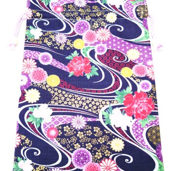 御朱印帳入れ 巾着袋 御朱印帳ケース 裏地付き 和柄 (FELICE-94)