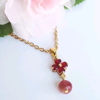 天然石＊ピンクトルマリン＊ネックレス＊パワーストーン＊サージカルステンレス＊アレルギー対応＊おしゃれ＊ピンク＊可愛い