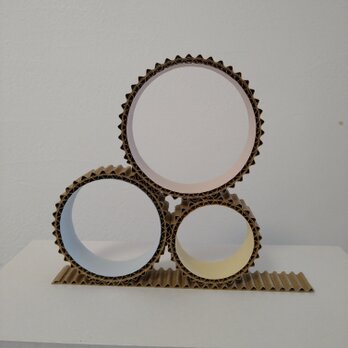 D－ring(パステル）　段ボール　ペーパークラフト